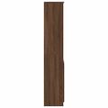 vidaXL Highboard Hnedý dub 37,5x35x180 cm Konštruktérske drevo