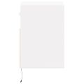 vidaXL TV nástenné skrinky s LED svetlami 2 ks biele 41x31x45 cm