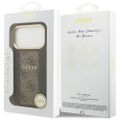 Guess puzdro na iPhone 17 Pro HC MAGSAFE PU S 4G PU PRUH hnedé