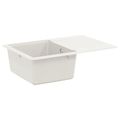 vidaXL Drez 80% Kvárc a 20% Živica 670 x 460 mm Biela