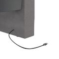 vidaXL Denná posteľ USB bledosivá látka 90x200 cm