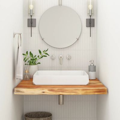 vidaXL Kúpeľňová doska 60x60x2,5 cm štvorec akáciový masív