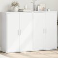 vidaXL Komody 2 ks biele 60x31x84 cm kompozitné drevo