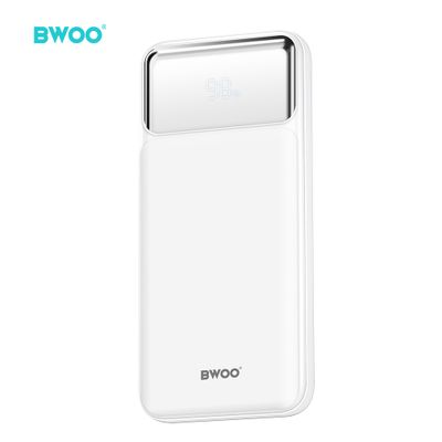 BWOO Ultra thin 22,5W 10000 mAh power bank, white