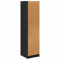 vidaXL Highboard Čierny dub 35 x 37 x 142 cm Kompozitné drevo
