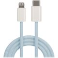 Kábel Maxlife MXUC-06 USB-C - Lightning 1,0 m 20W modrý nylon