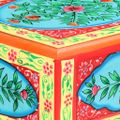 vidaXL Ručne maľovaný konzolový stolík 80x35x75 cm mangovníkový masív