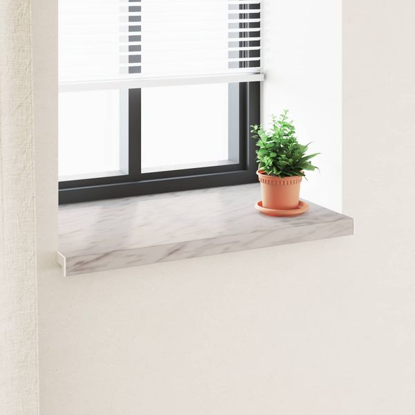 vidaXL Parapetné dosky Mramorová textúra 80 x 50 x 4,5 cm PVC