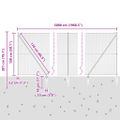 vidaXL Hexagonálny plot s stĺpom 50 x 1,5 m PVC potiahnutá oceľ Sivá