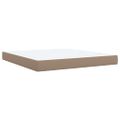 vidaXL Boxspring posteľ s matracom kapučínová 180x200 cm umelá koža