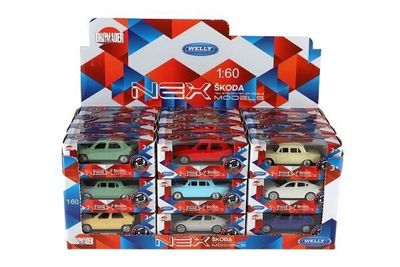 WELLY MODELY 1:60 BOX Škoda mix