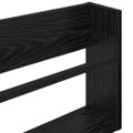 vidaXL Regál na časopisy s poličkou 2 ks Čierny dub 60 x 12 x 30 cm