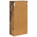 vidaXL Kúpeľňová nástenná skriňa Údený Dub 30 x 16 x 62,5 cm
