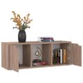 vidaXL TV skrinka, sivý dub sonoma 88,5x27,5x30,5 cm, kompozitné drevo