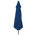 vidaXL Záhradný slnečník 394 x 394 x 248 cm Polyester a oceľ Azurblue
