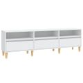 vidaXL TV skrinka biela 150x30x44,5 cm spracované drevo