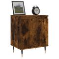 vidaXL Nočné skrinky 2 ks dymový dub 40x30x50 cm kompozitné drevo