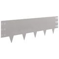 vidaXL Obrubník trávnika 20 ks 100 x 30 cm Oceľ Hrdzavý