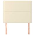 vidaXL Čelo postele krémové 80x5x118/128 cm umelá koža