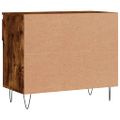 vidaXL Botník dymový dub 70x36x60 cm spracované drevo
