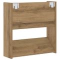 vidaXL Skriňa na topánky 60 x 18 x 60 cm Kompozitné drevo Dub artisan