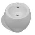 Set biele keramické závesné WC s bidetom
