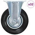 vidaXL Pevné kolieska 32 ks, 125 mm