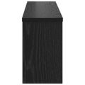 vidaXL Vešiak na stenu Nástenná montáž Čierny dub 75 x 16 x 26 cm