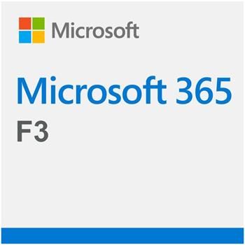 Elektronická licencia: Microsoft CSP Microsoft 365 F3 predplatné 1 rok, vyúčtovanie ročne Softvér, kancelársky, pre firmy, 1 používateľ, predplatné 1 rok (vyúčtovanie ročne), CSP - Elektronická licencia