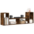 vidaXL TV skrinky 2 ks dymový dub 75x30x50 cm kompozitné drevo
