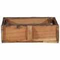 vidaXL Podnos 2 ks Hnedá 29 x 31 x 10 cm Masívne obnovené drevo