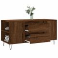 vidaXL Konferenčný stolík hnedý dub 102x44,5x50 cm kompozitné drevo
