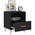 vidaXL Nočné stolíky 2 ks čierne 40x35x47,5 cm kompozitné drevo