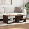 vidaXL Konferenčný stolík hnedý dub 102x55x35 cm kompozitné drevo