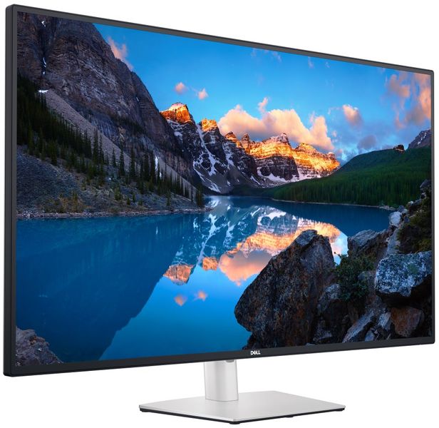 Dell UltraSharp/U4323QE/42,5"/IPS/4K UHD/60Hz/5ms/Silver/3RNBD displej, 42,51", IPS, 3840x2160, 16:9, 5ms, 350cd/m2, 1000:1, 2x HDMI, 2x DisplayPort, 5x USB typ C, 4x USB, RJ-45, en. tr. G