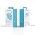Forever Vibe-TC45AC GaN PD QC nabíjačka 1x USB-C 1x USB 45W modrá obloha