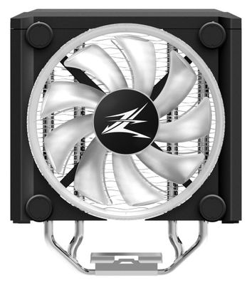Zalman chladič CPU CNPS16X Black / 120 mm ventilátor / 4 heatpipe / RGB / PWM / 165 mm výška / čierny Chladič, pre CPU, pre Intel i AMD, socket 1150, 1151, 1155, 1156, 2011, 2066, AM4, AM3(+), 2x 120mm ARGB ventilátor, výška 165mm,