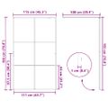 vidaXL Stena walk-in sprchy Čierna 115 x 195 cm tvrdené sklo