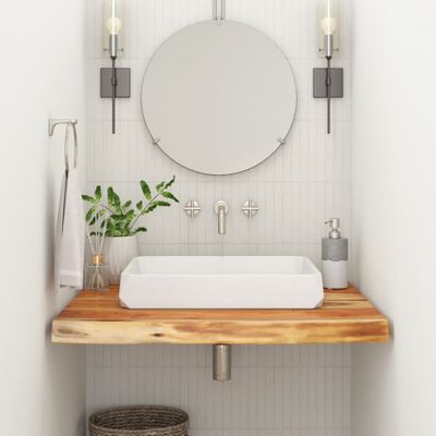 vidaXL Kúpeľňová doska 70x60x2,5 cm obdĺžnik akáciový masív