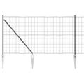 vidaXL Európsky plot s hrotmi 25 x 1,2 m PVC potiahnutá oceľ Sivá