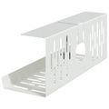 vidaXL Úložný box na káble pod stôl 2 ks Biela 35 x 12 x 13 cm Oceľ