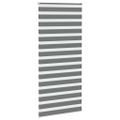 vidaXL Zebra roleta tmavošedá 110x230 cm šírka látky 105,9cm polyester