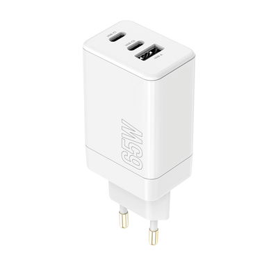 Nabíjačka Maxlife MXTC-08-65ACC PD QC 2x USB-C 1x USB 65W biela