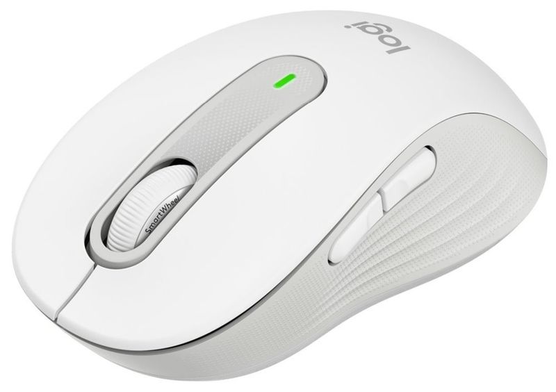LOGITECH Signature M650 for Business/Kancelárska/Laserová/Pre pravákov/4 000 DPI/USB+BT/Biela Myš, bezdrôtová, optická, 4000DPI, 5 tlačidiel, Bluetooth, USB, veľkosť M, biela