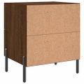 vidaXL Nočný stolík hnedý dub 40x35x47,5 cm kompozitné drevo