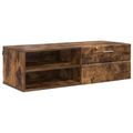 vidaXL Drevená skrinka 100,5 x 39 x 30 cm Dymová dub Kompozitné drevo