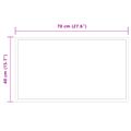 vidaXL Zrkadlo do kúpeľne s LED Priehľadná 70 x 40 cm tvrdené sklo