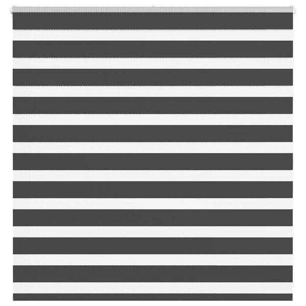 vidaXL Zebra roleta čierna 140x100 cm šírka látky 135,9cm polyester