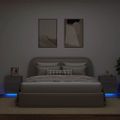 vidaXL Nočné stolíky s LED svetlami 2 ks sivá sonoma kompozitné drevo