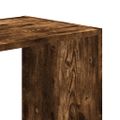 vidaXL Knižnica dymový dub 68,5x32x75 cm kompozitné drevo